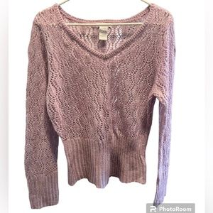 Morning Lavender Knitted Worthington Sweater